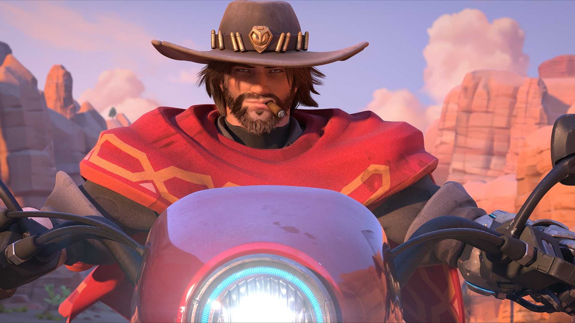 Overwatch Riding M Overwatch 2 Skin Concepts Show How Cool a DC Crossover Would Be