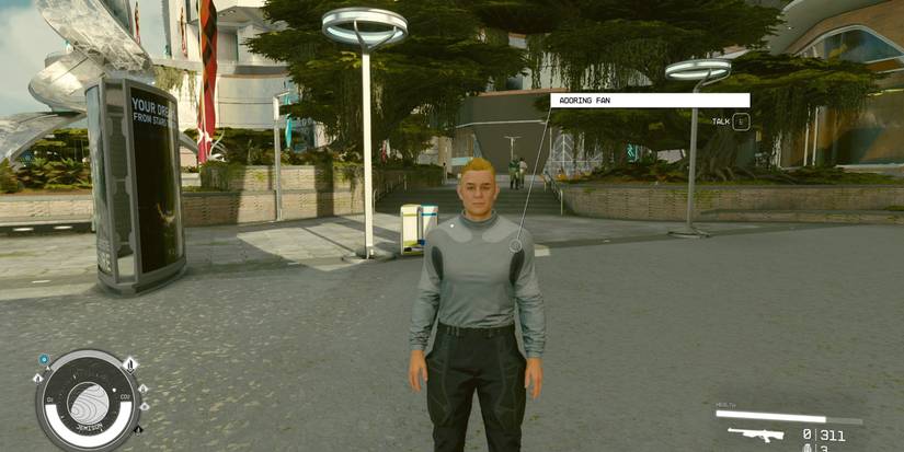 the adoring fan in new atlantis spaceport