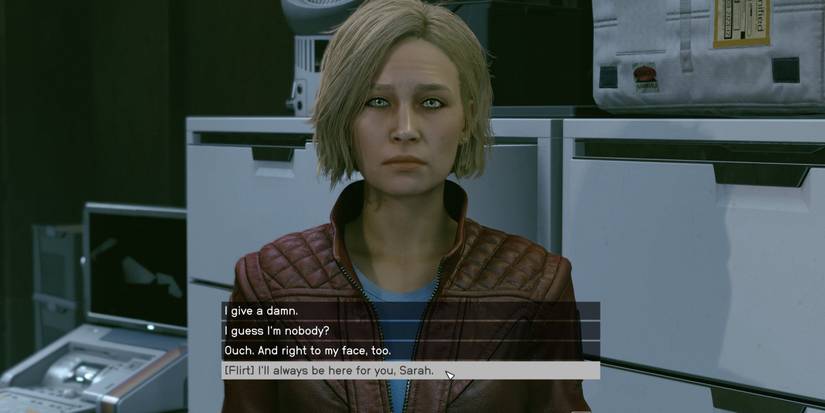 flirting with sarah morgan in Starfield