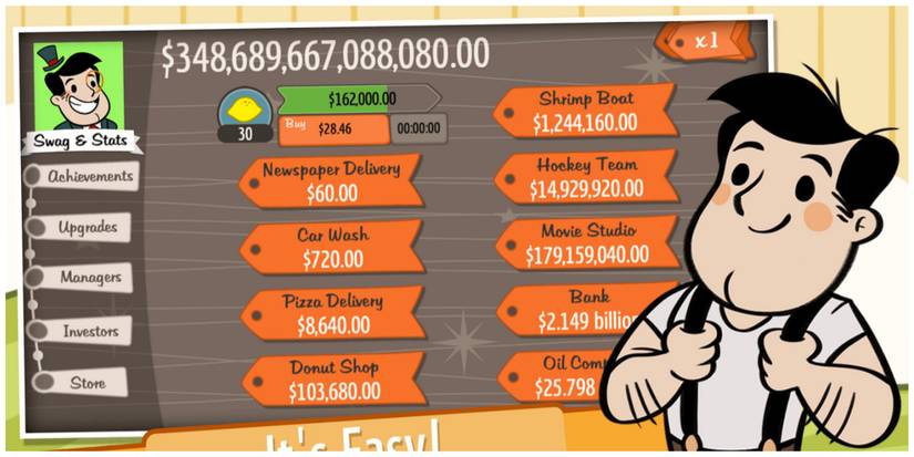 Adventure Capitalist gameplay