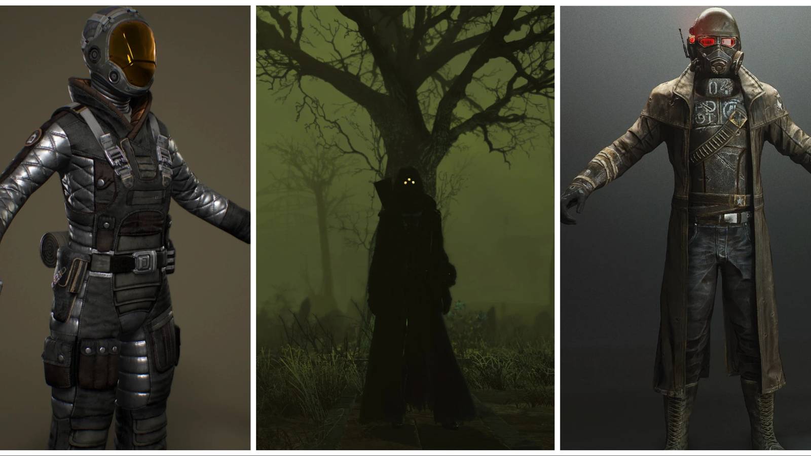 Institute suit widow maker and ncr veteran ranger outfit modded Fallout 4