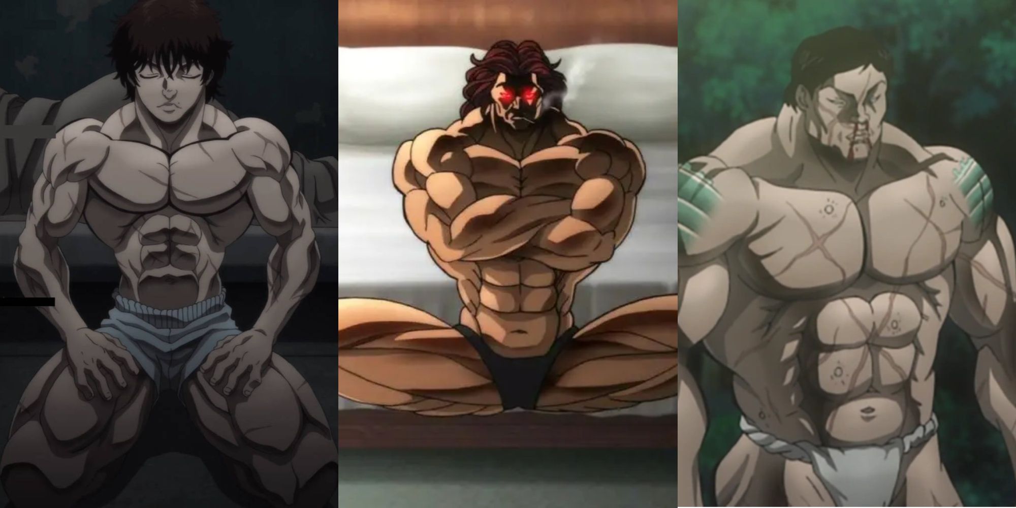 Who are ten characters within the Baki universe that are taller