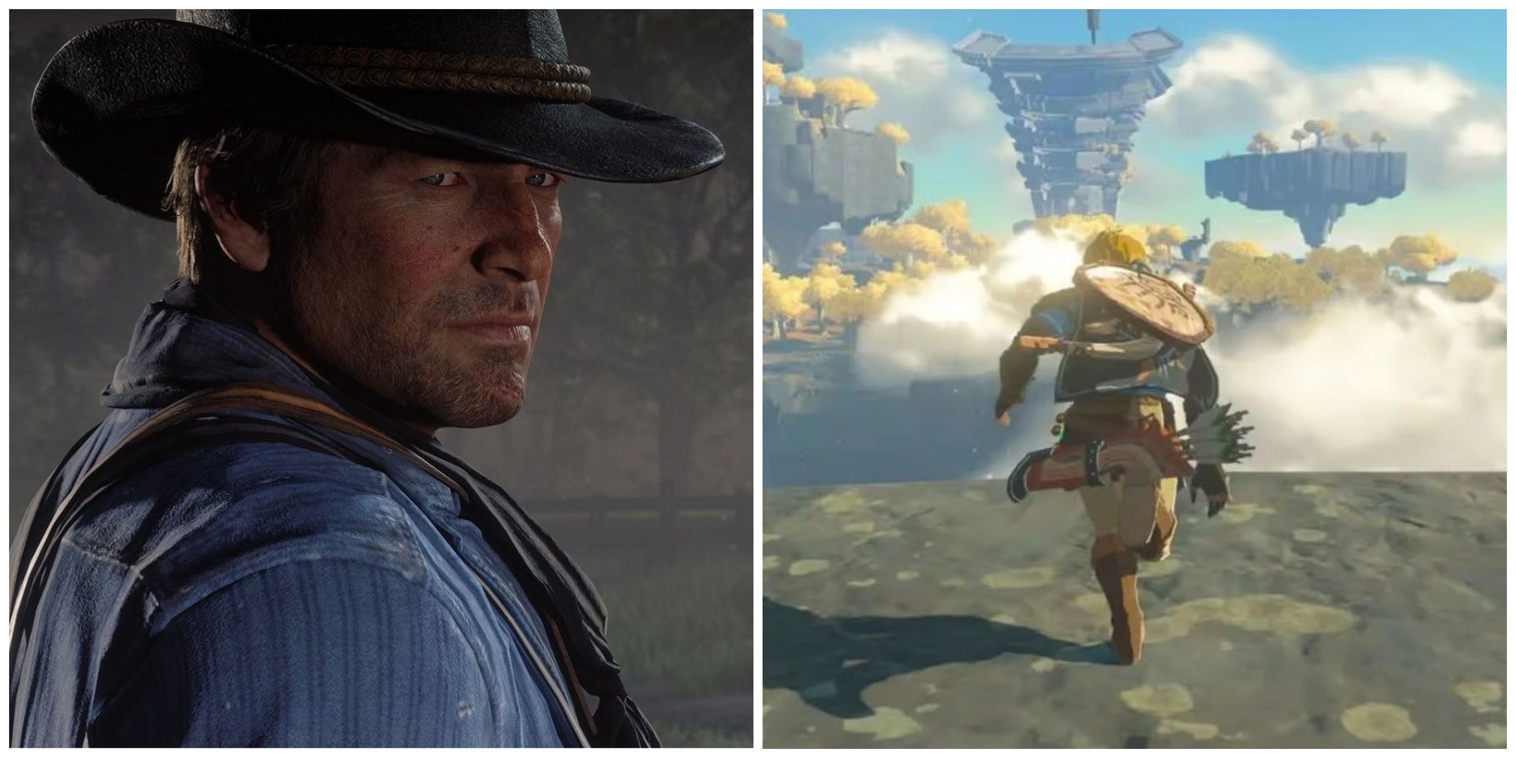 Open-World Games That Excel in Mystery and Suspense  (Red Dead Redemption 2 and The Legend of Zelda: Tears of the Kingdom)