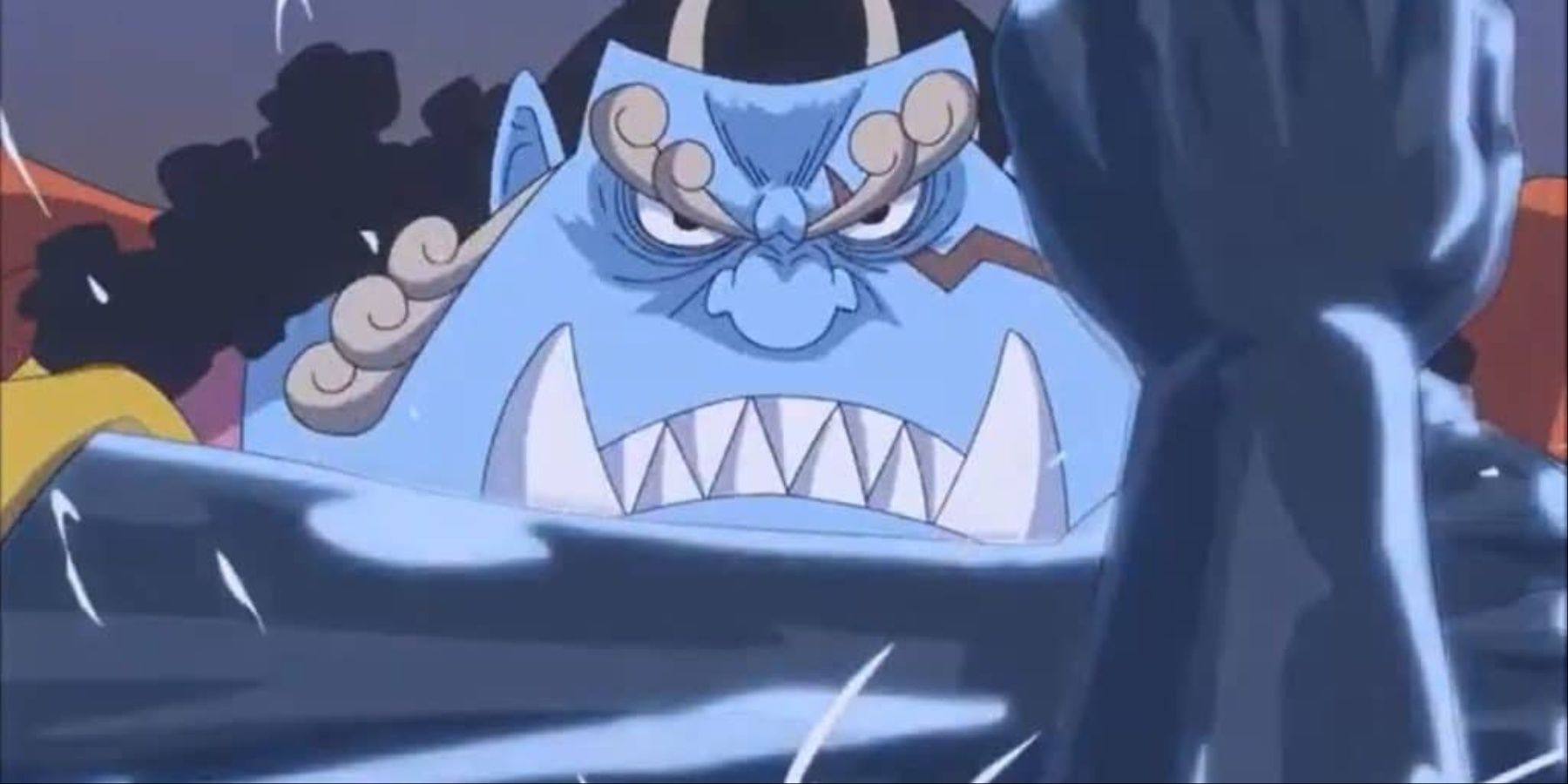 Jinbe Using Busoshoku Haki While Fighting Who's-Who In Wano In One Piece