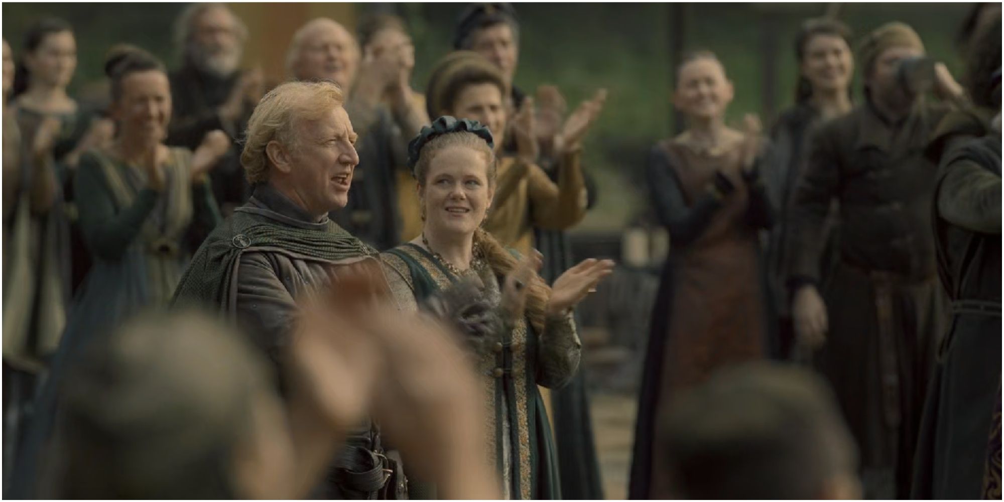Hobert Hightower clapping for Aegon in House of the Dragon.
