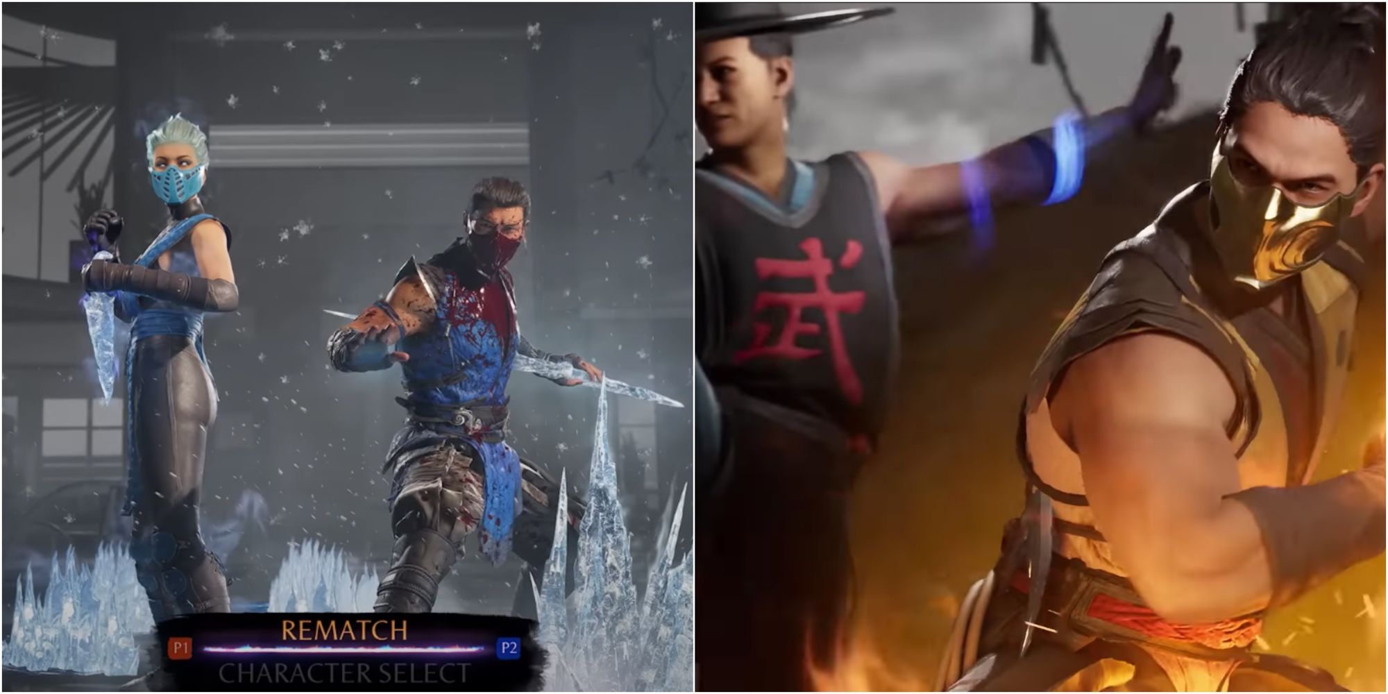 Frost, Sub-Zero, Kung Lao, And Scorpion