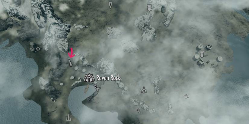 Bloodskal Blade location in Solstheim island map The Elder Scrolls 5: Skyrim