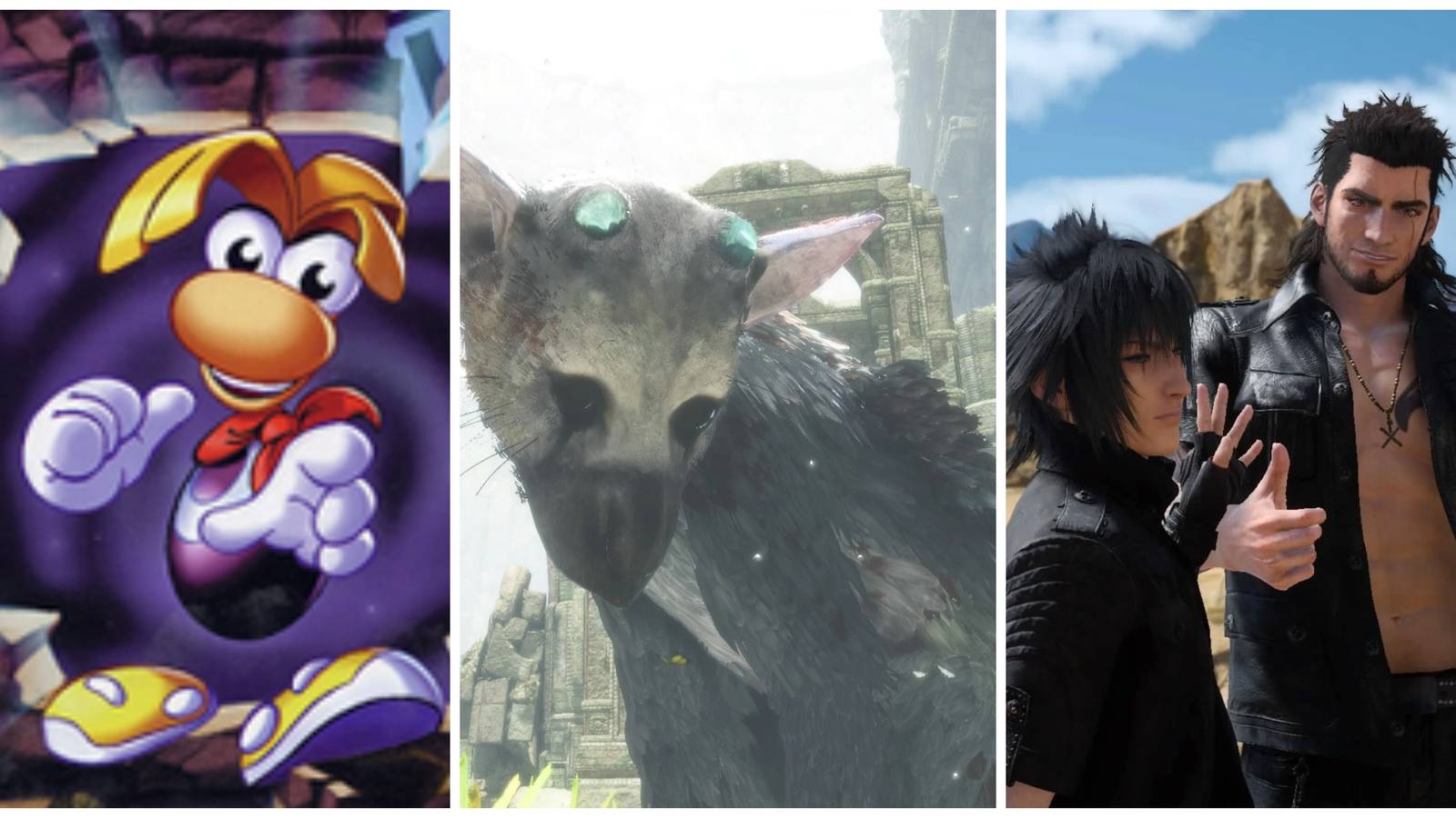 original rayman, last guardian, final fantasy 15