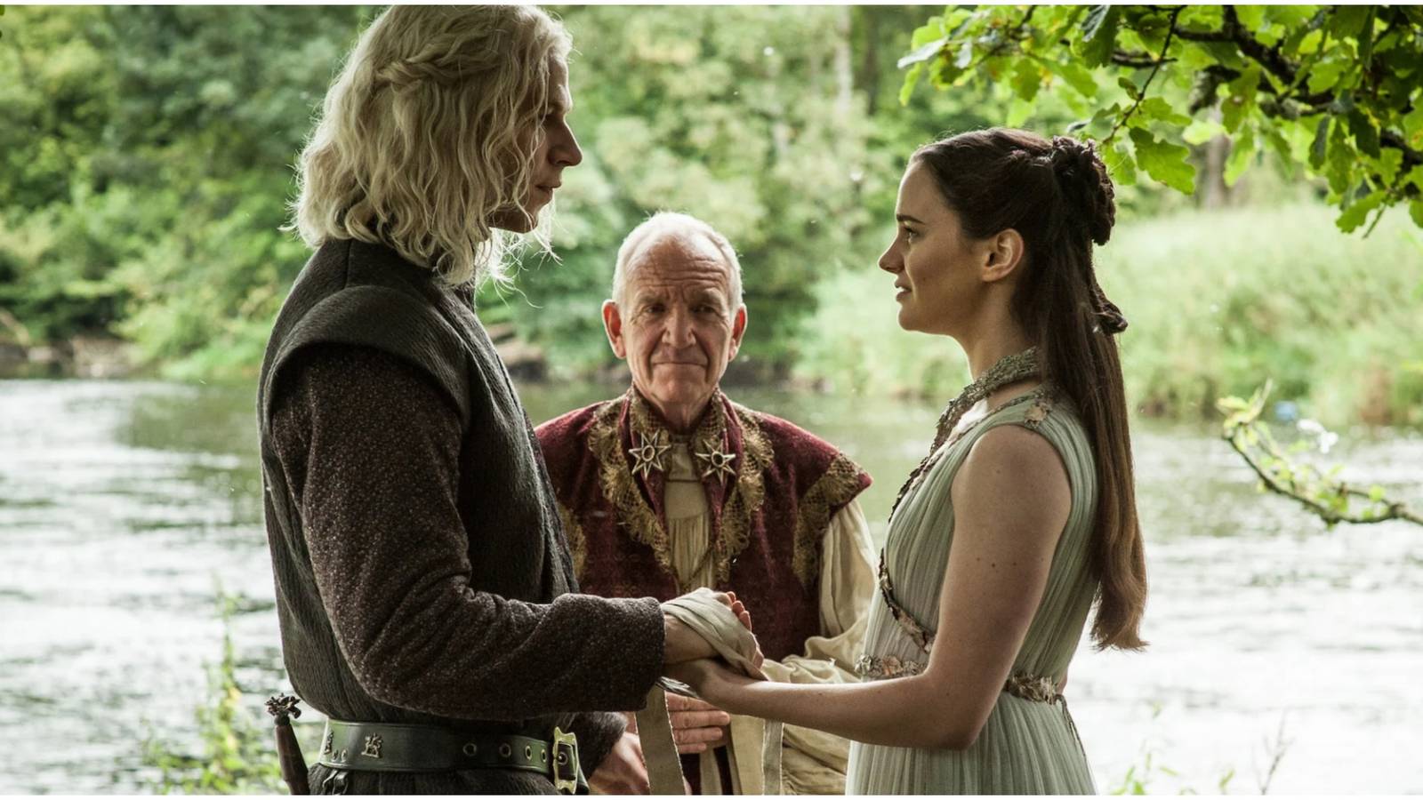 Rhaegar Targaryen And Lyanna Stark's secret wedding ceremony performed by High Septon in Game of Thrones.