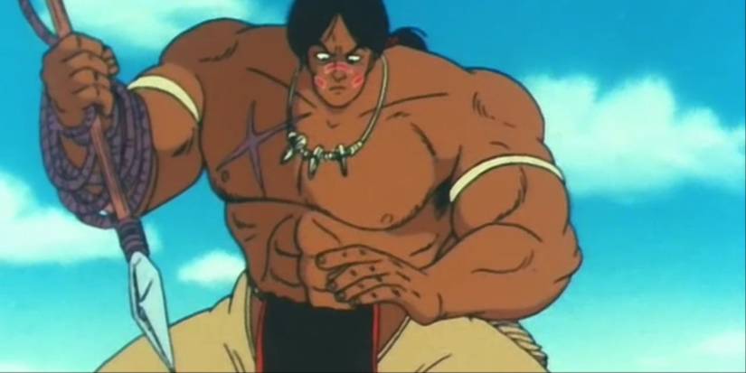 Bora Preparing A Spear Attack In Dragon Ball