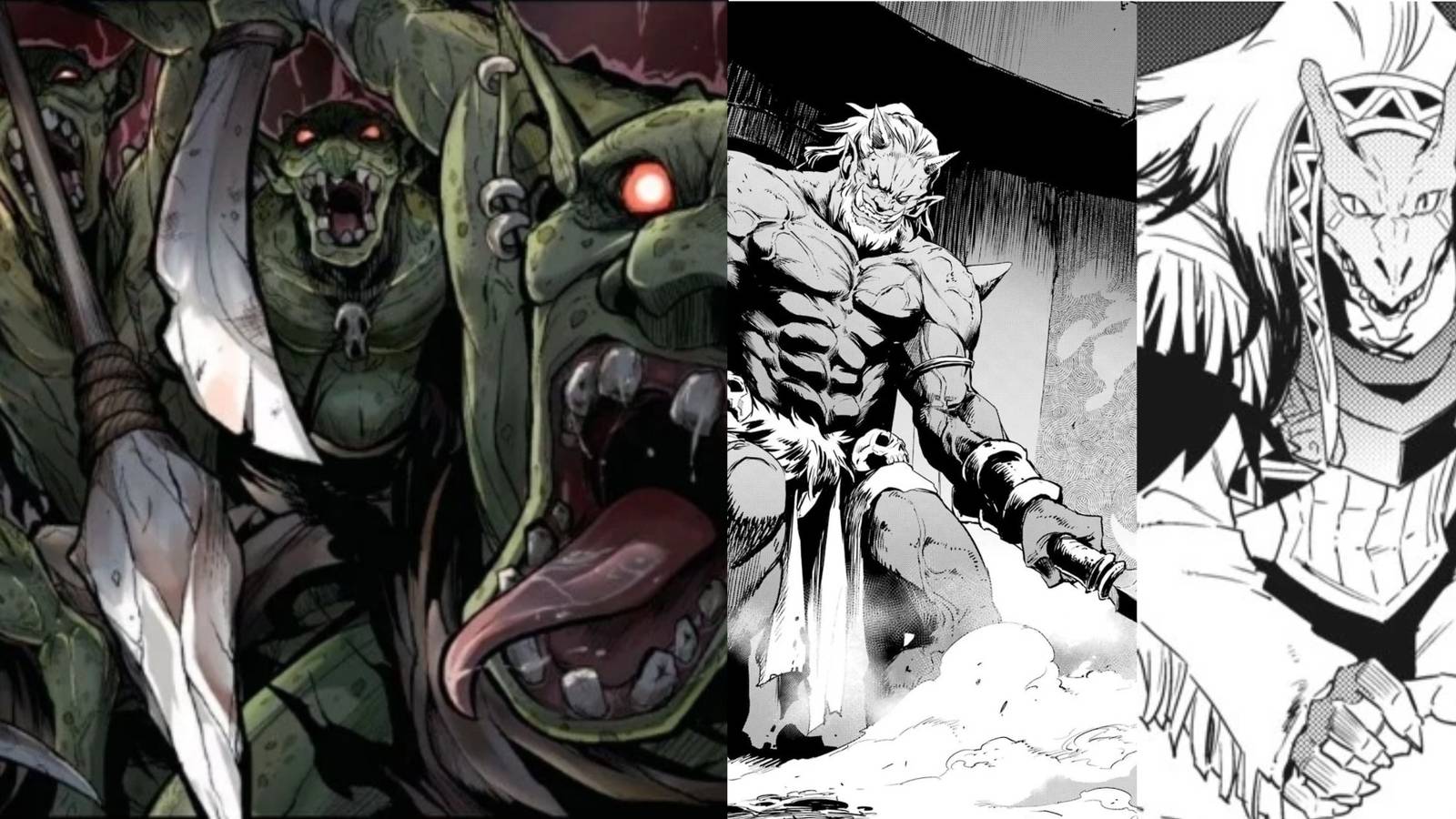 Goblins, ogres and lizardmen