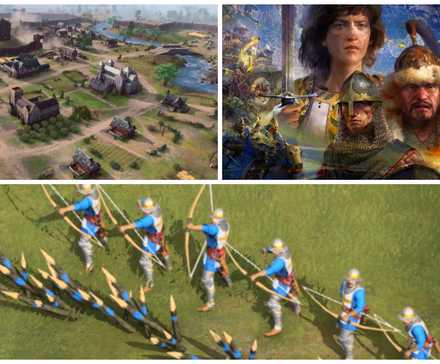 Age of Empires 4 Beginning Factions Split Image