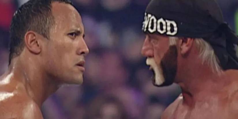 Rock vs. Hulk Hogan WrestleMania 18