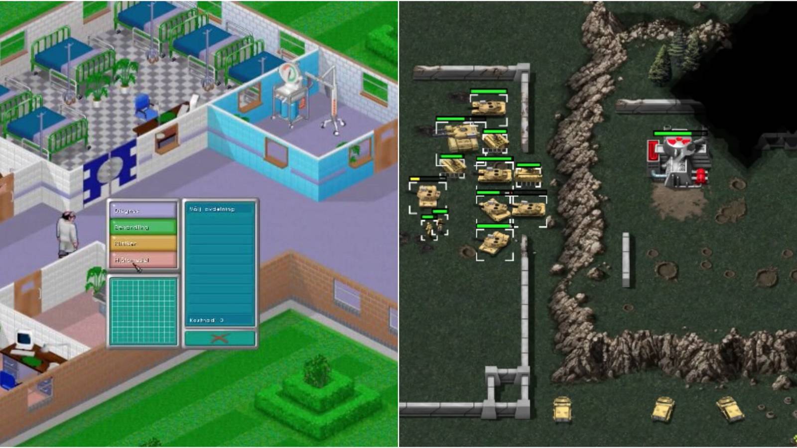 Theme Hospital And Command & Conquer