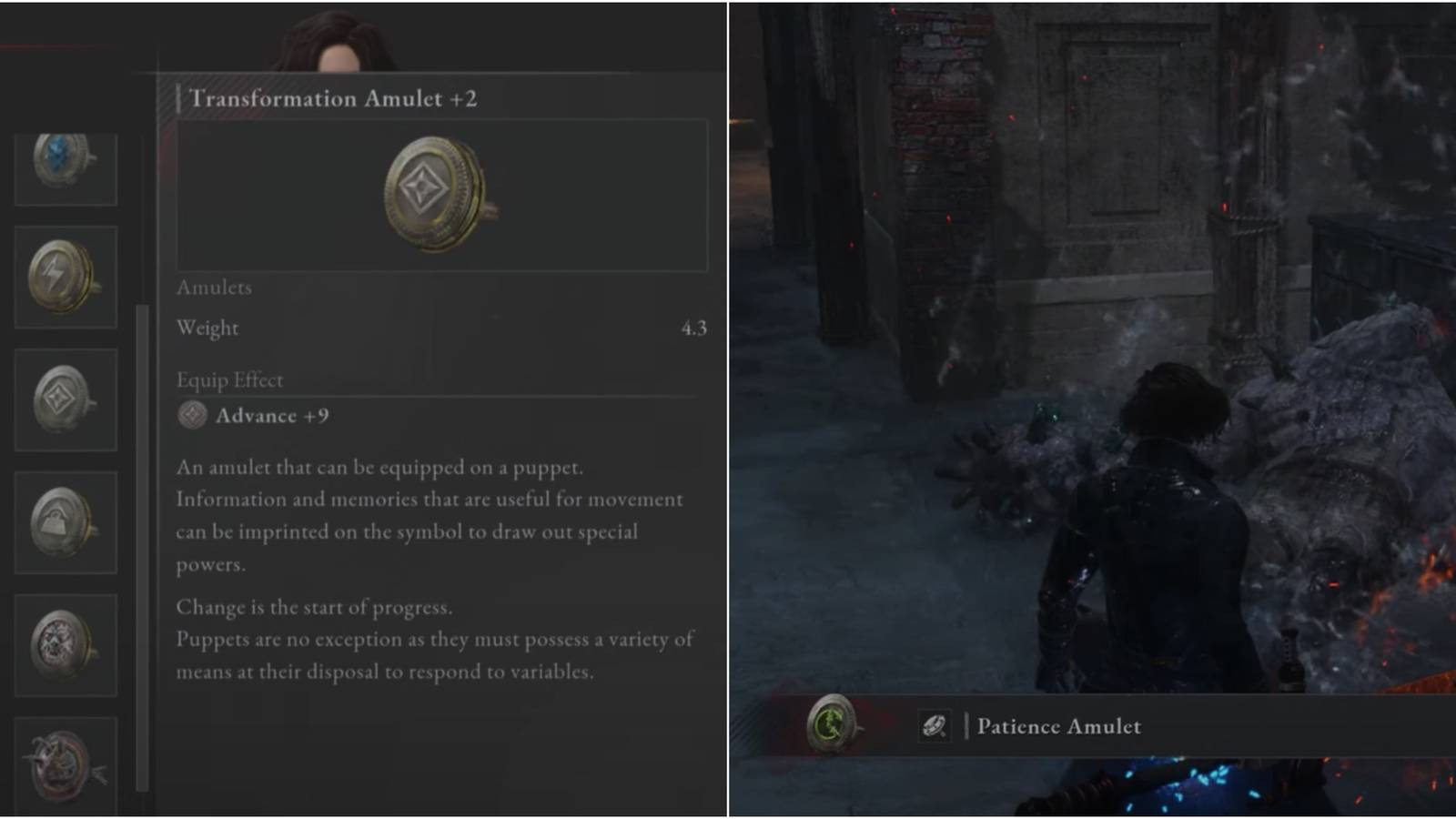 Transformation And Patience Amulets