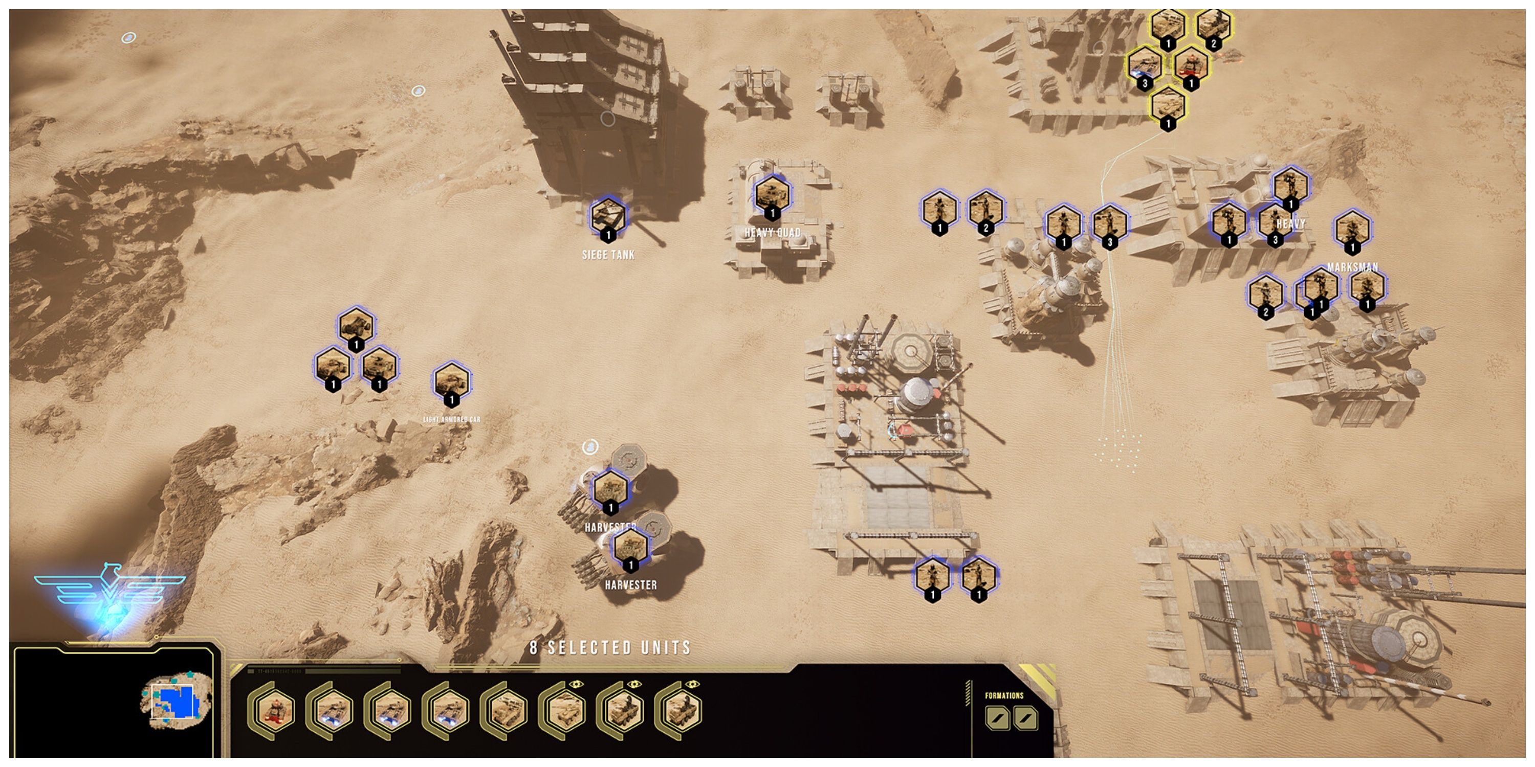 Silica RTS Commander view