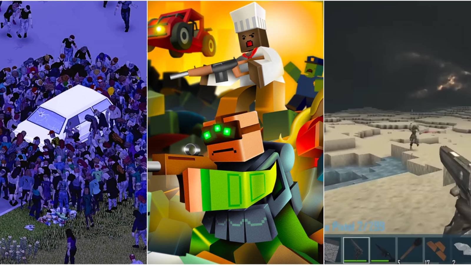 Project Zomboid, Unturned, And Castleminer Z