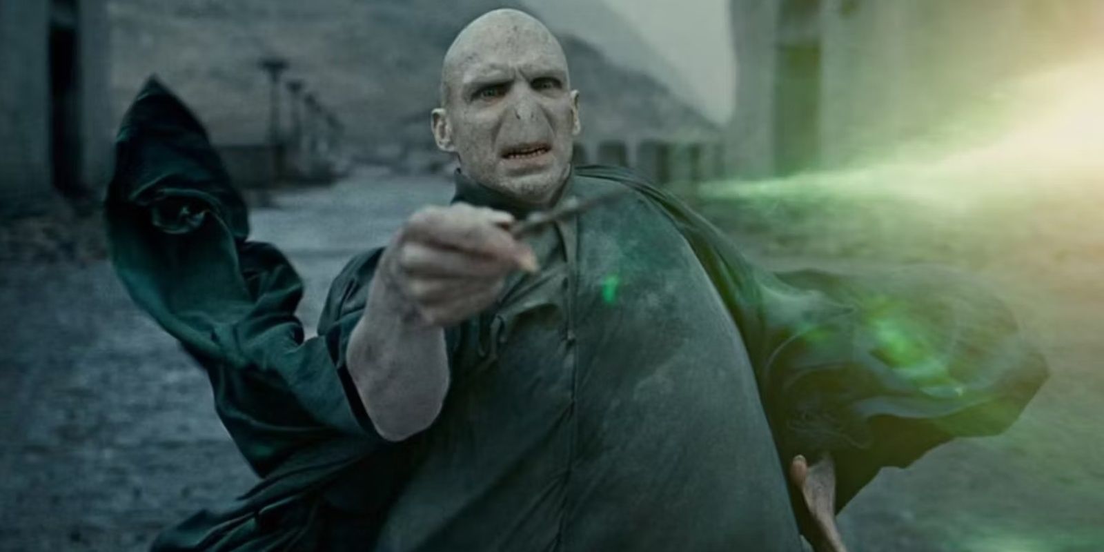 Ralph Fiennes as Voldemort in Harry Potter and the Deathly Hallows Part 2