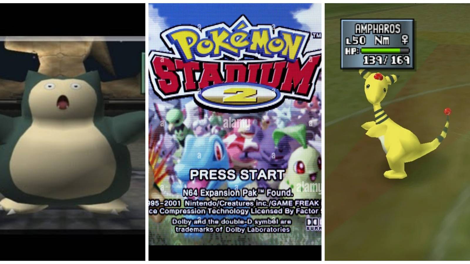 Pokemon Stadium 2 Split Image