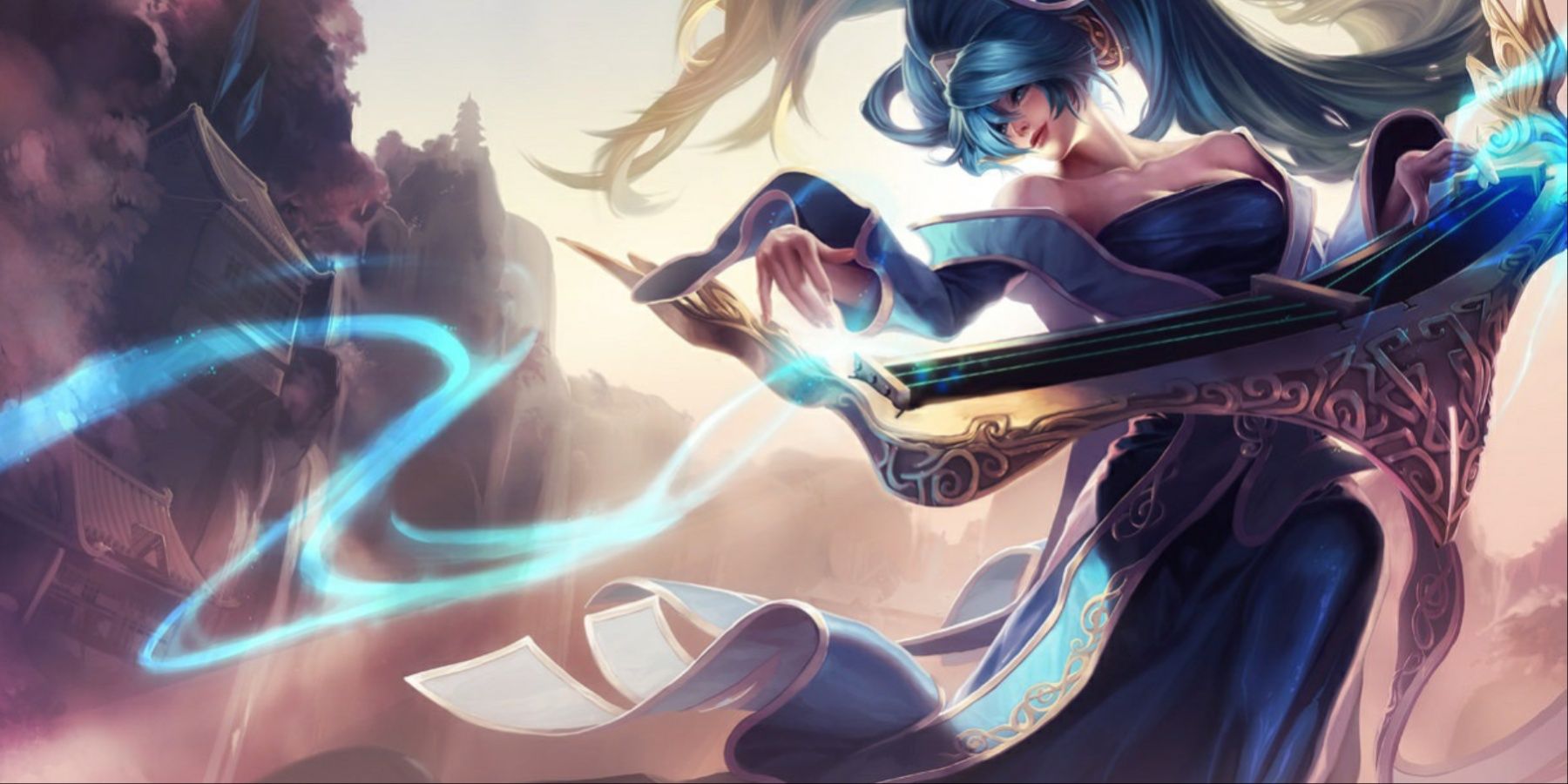 Sona Playing Her Music In League of Legends 