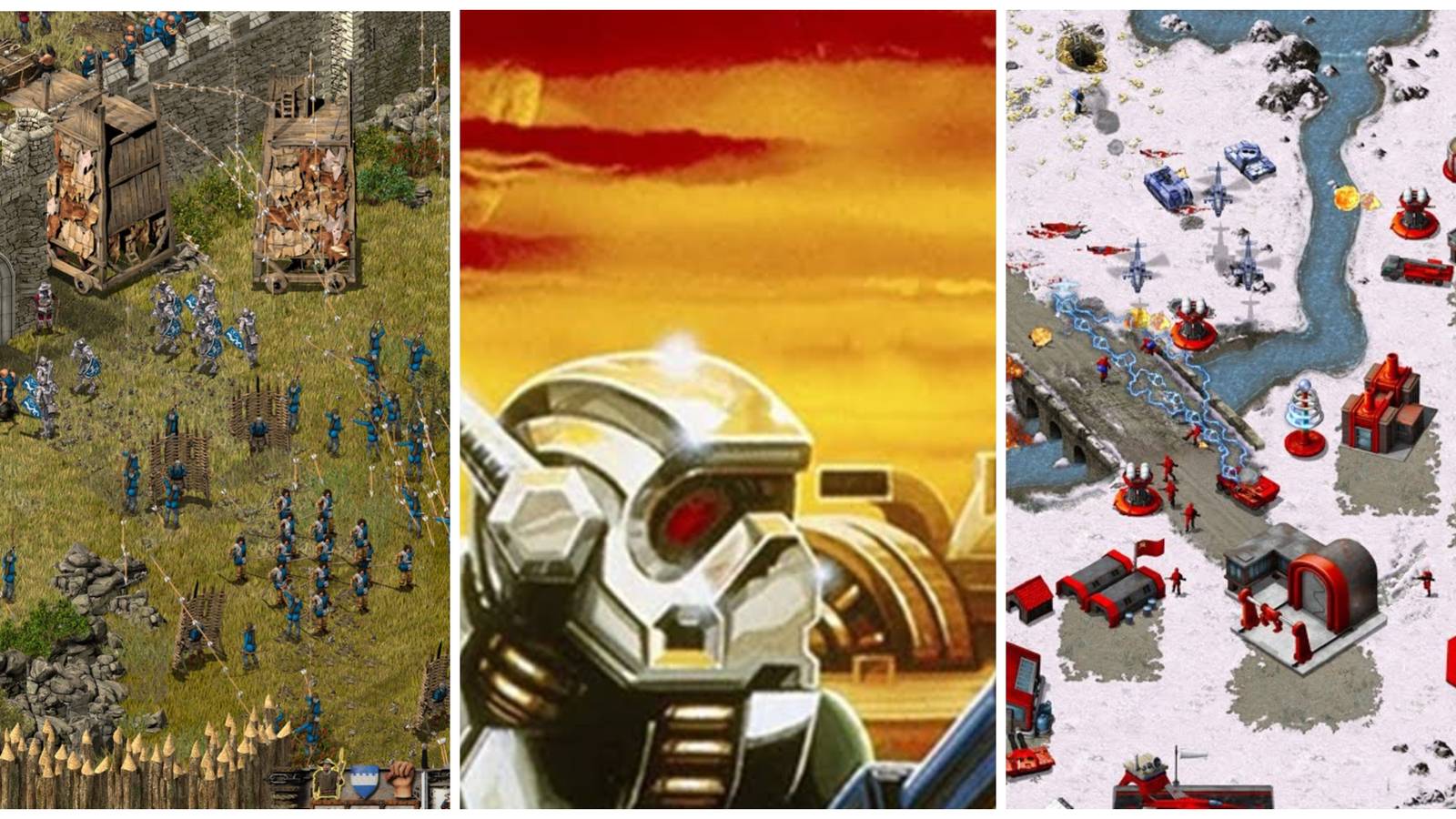 Best Retro RTS Games - Stronghold + Dune 2 + Red Alert