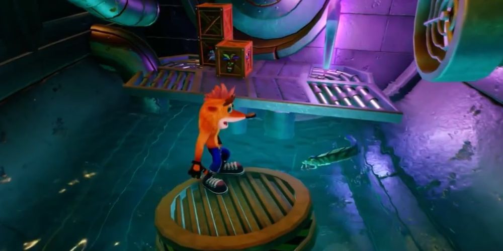 Gameplay screenshot from Crash Bandicoot N. Sane Trilogy