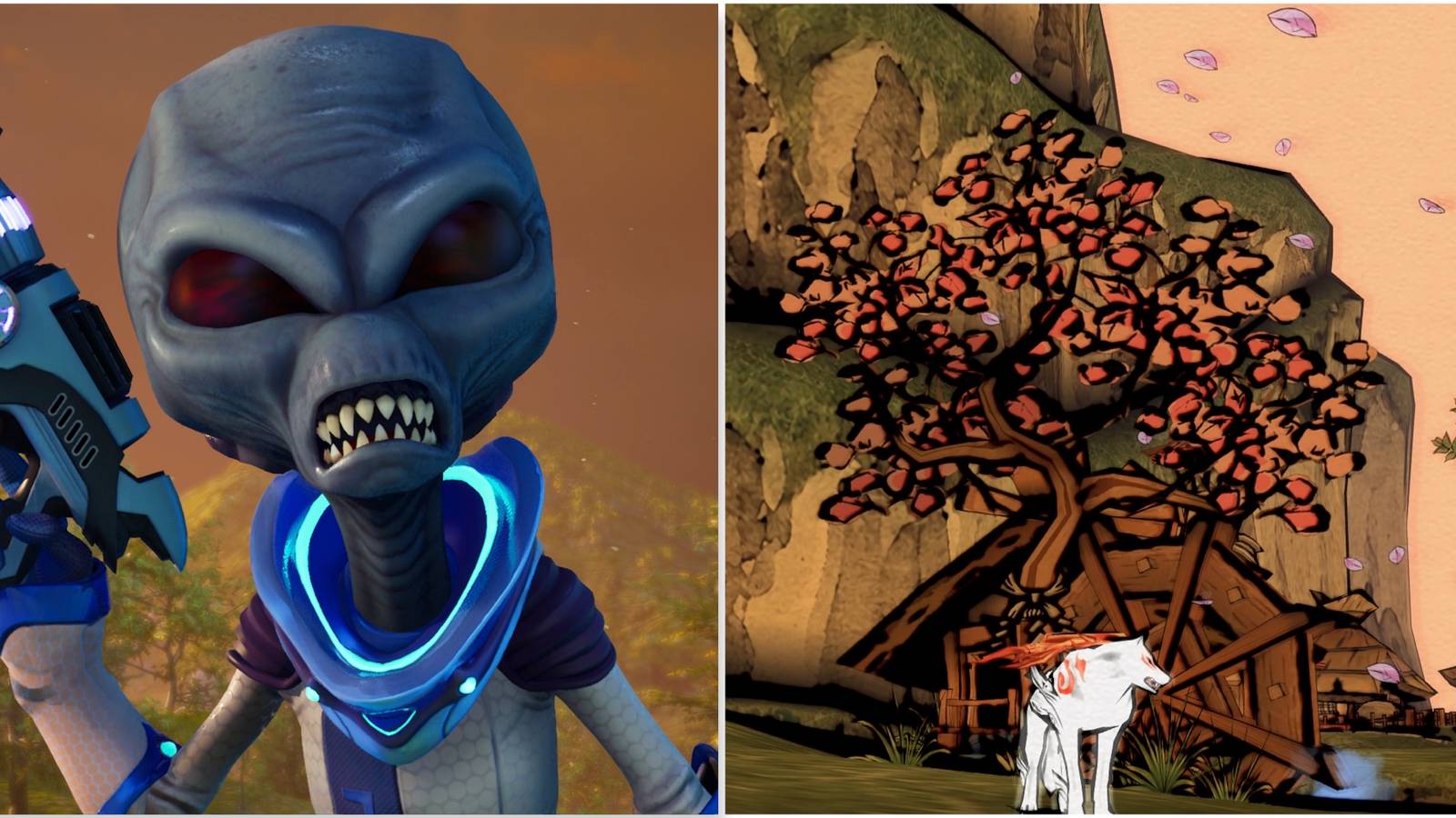 Crypto in Destroy All Humans and Exploring the world in Okami