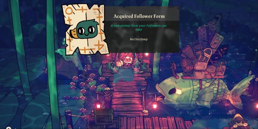 Cult of the Lamb mallard follower form Anchordeep