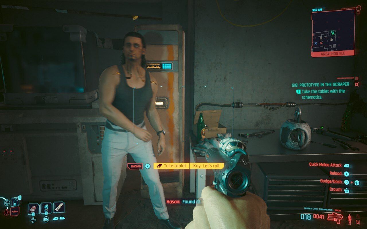 cyberpunk 2077 prototype in the scraper walkthrough