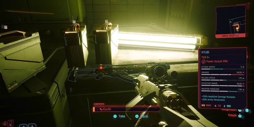 picking up the kyubi rifle