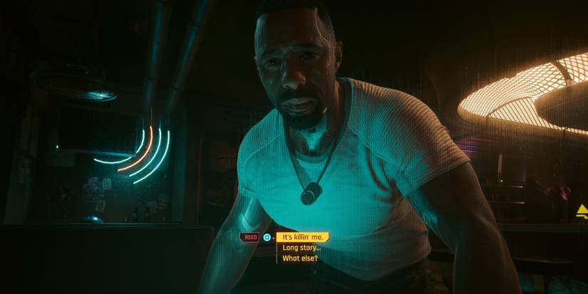 solomon reed looking worried at v