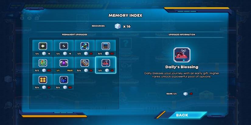 Dally’s Blessings upgrade in 30XX