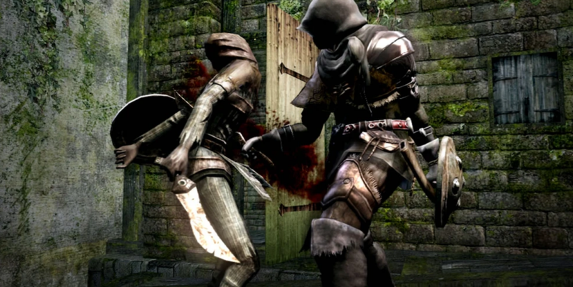 Character parries an enemy.