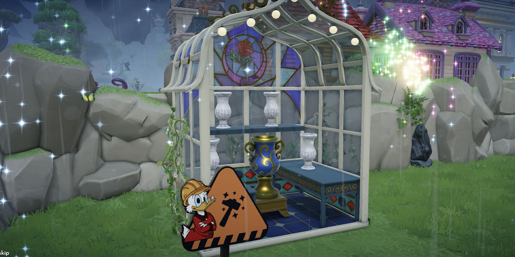 The Beast's Greenhouse in Disney Dreamlight Valley.