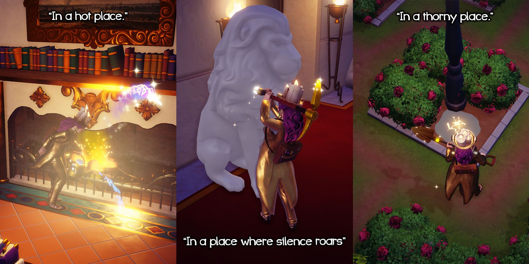 Locations of Key Pieces in Beauty and the Beast Realm in Disney Dreamlight Valley.