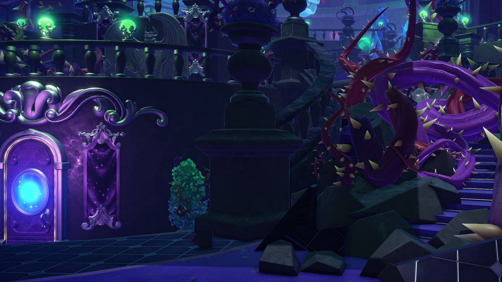 Night Thorns in the Dark Castle in Disney Dreamlight Valley.