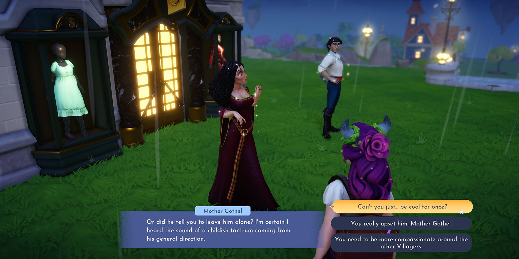 Mother Gothel in Disney Dreamlight Valley.