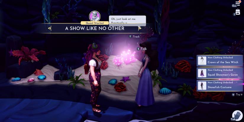 A Show Like No Other Quest in Disney Dreamlight Valley.