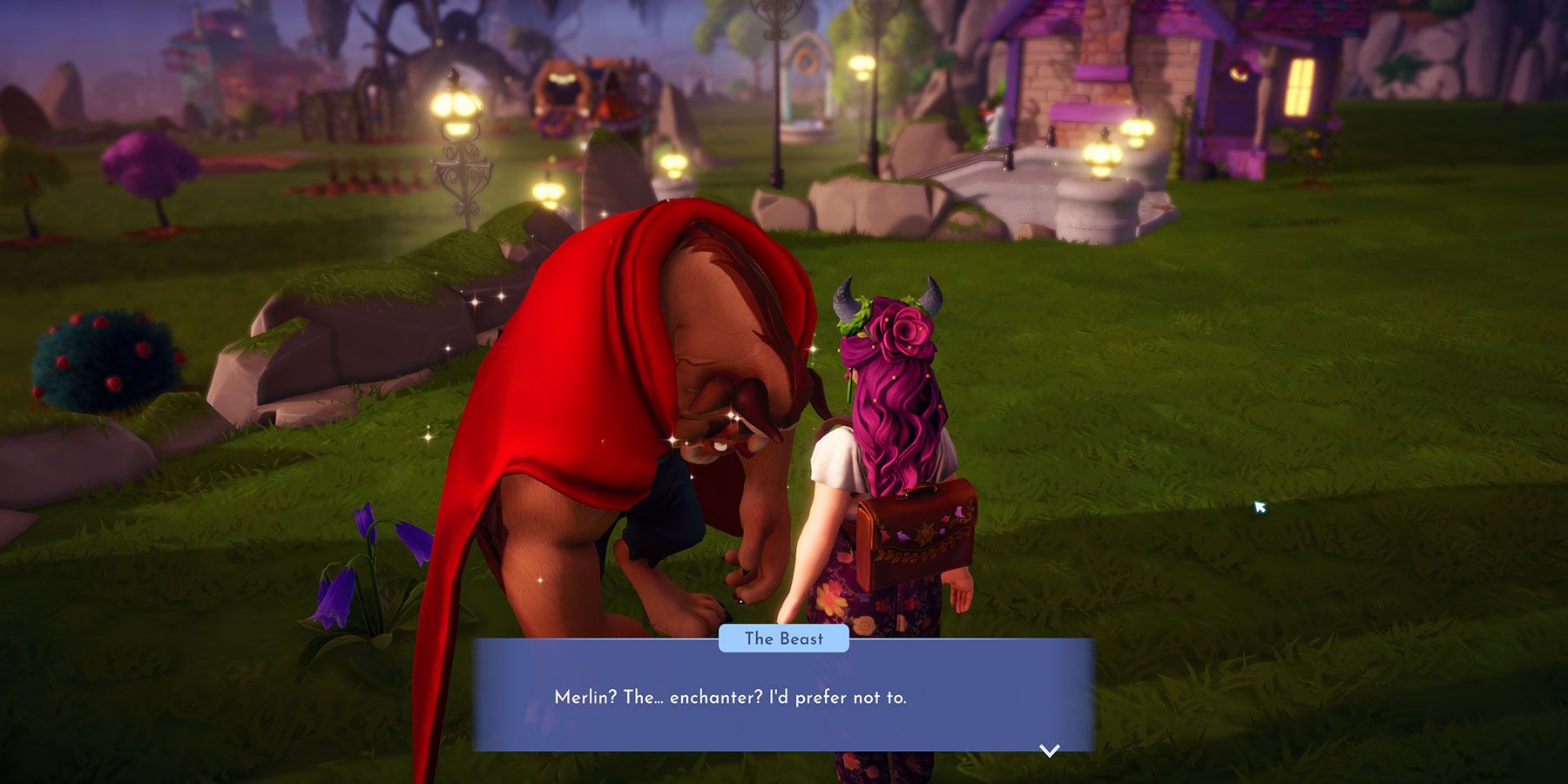 Be Our Friend quest with The Beast in Disney Dreamlight Valley.