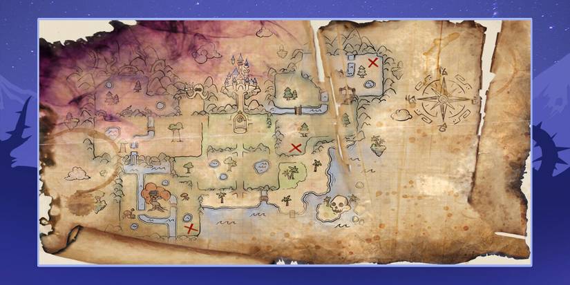 Treasure Hunt Part 2 quest map in Disney Dreamlight Valley.
