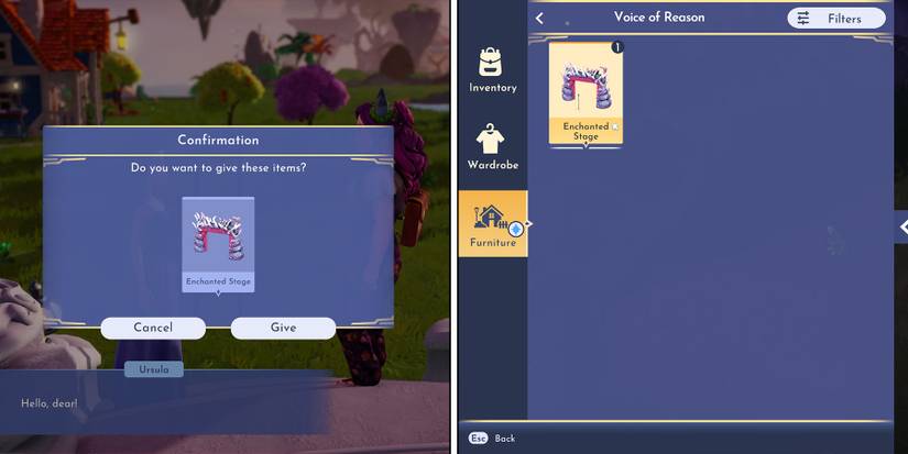 Voice of Reason quest in Disney Dreamlight Valley.