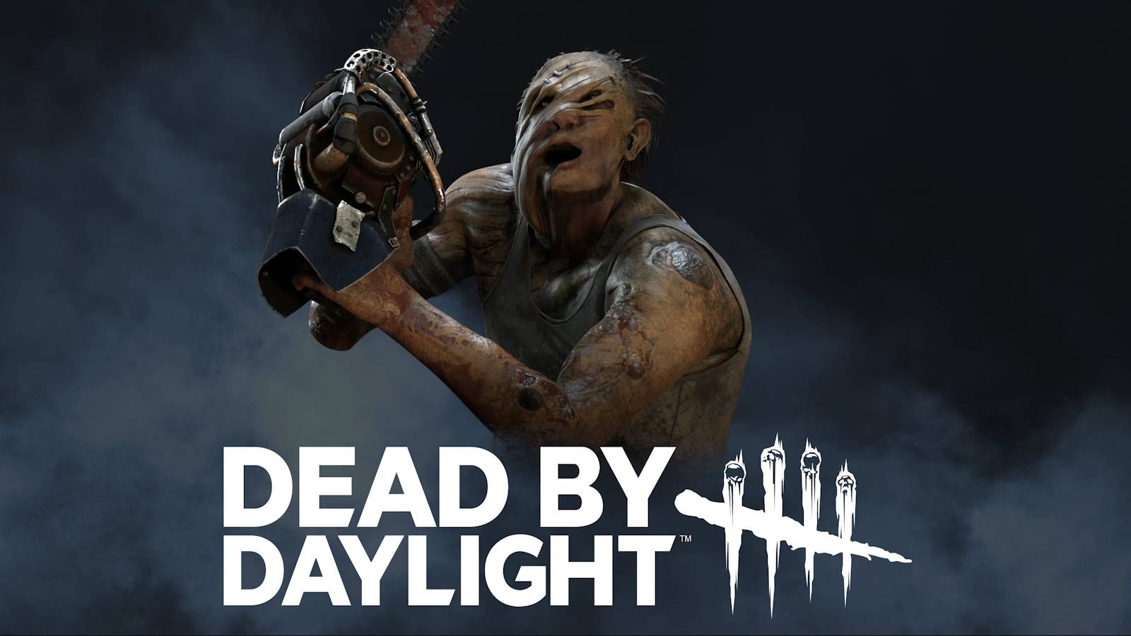 dead by daylight logo fog background the hillbilly