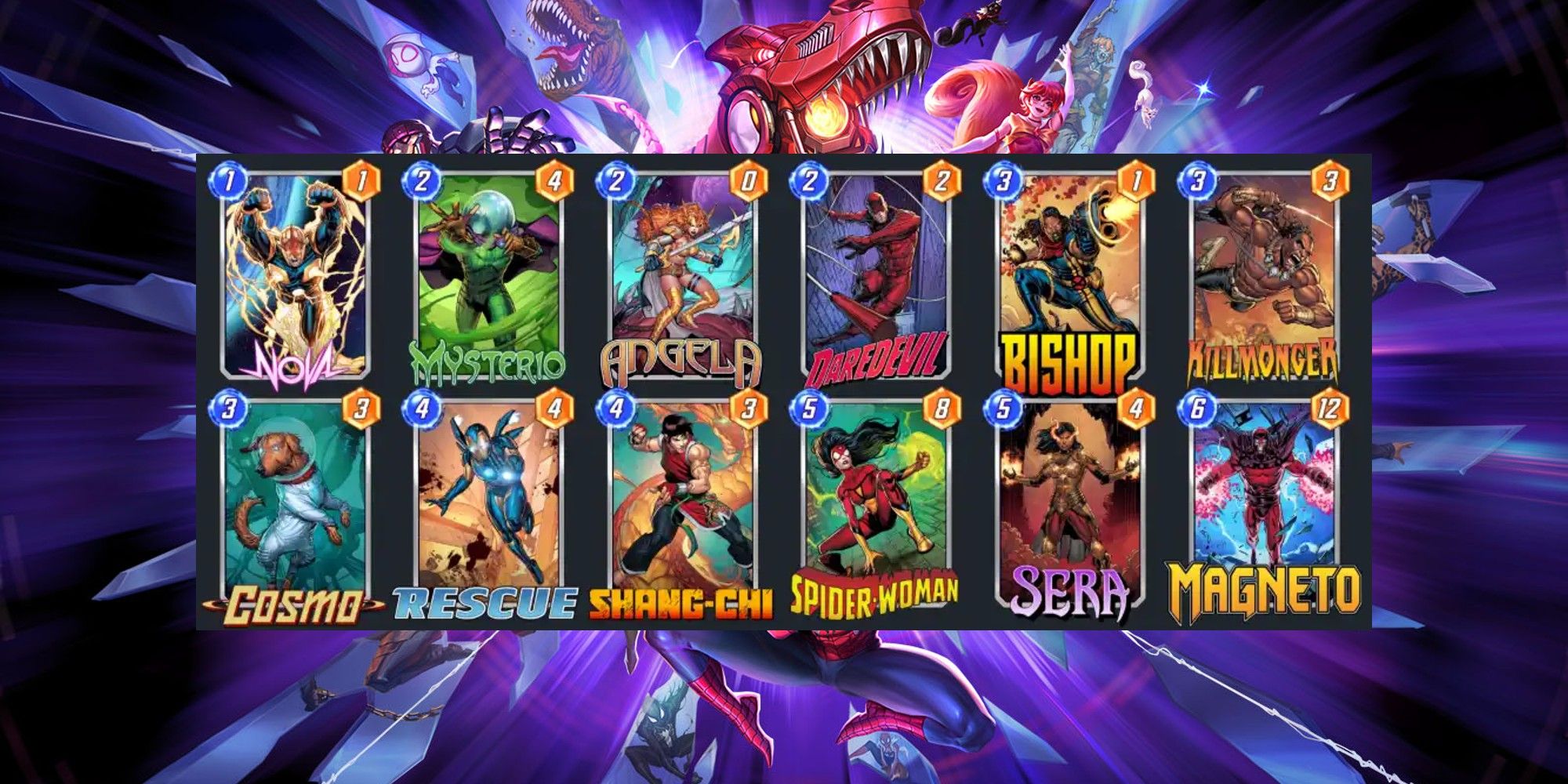 Sera Control deck in marvel snap