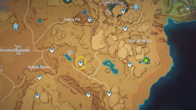 crystalfly locations near land of lower setekh