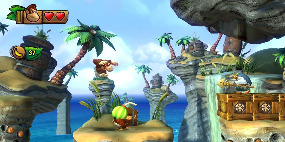 Gameplay screenshot from Donkey Kong Country Tropical Freeze 