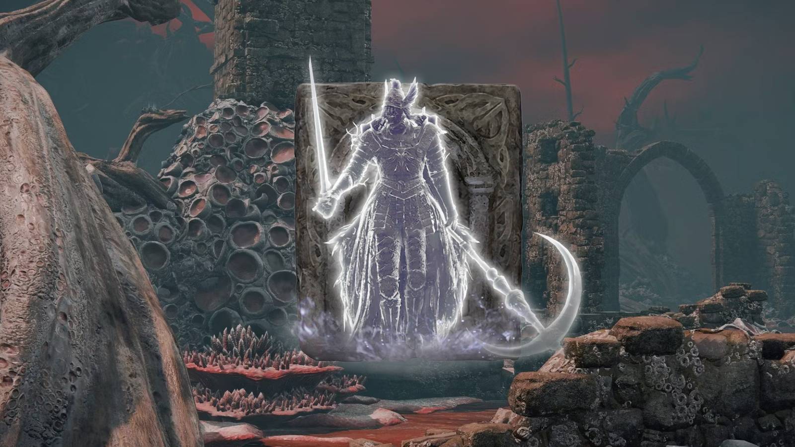 elden-ring-cleanrot-knight-finlay-spirit-ashes-caelid-swamp