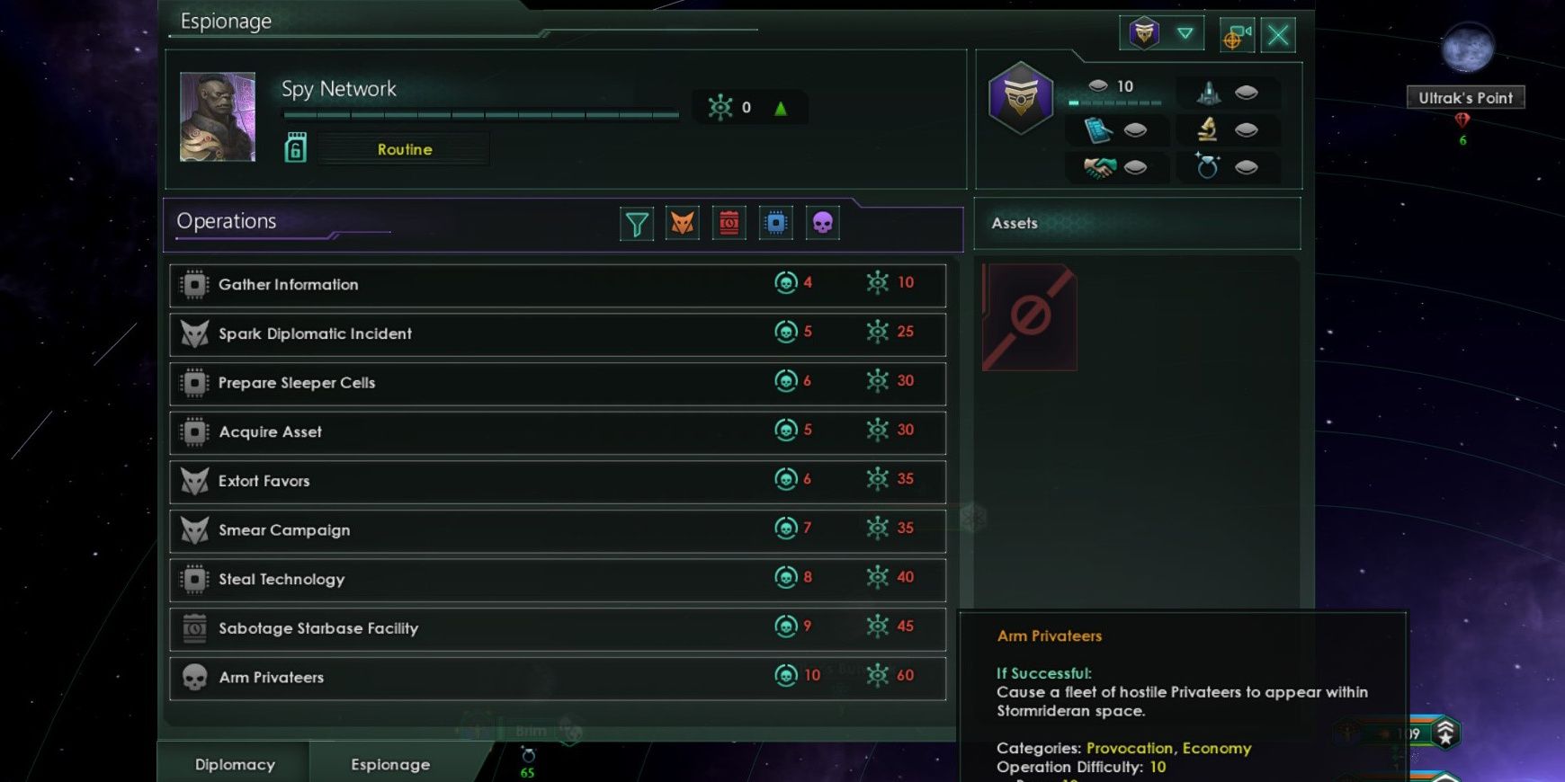 Espionage in Stellaris