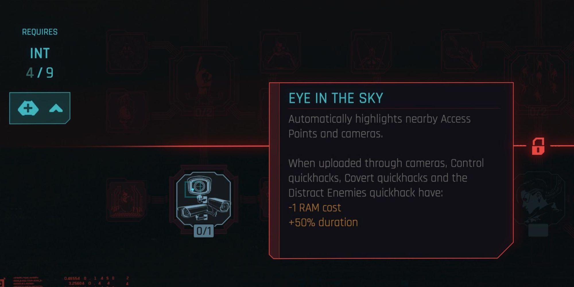 The Eye In The Sky skill in Cyberpunk 2077