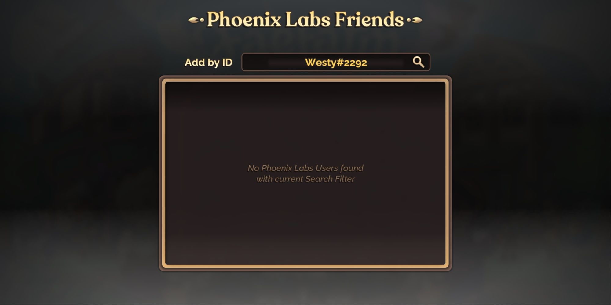 Fae Farm add friends screen