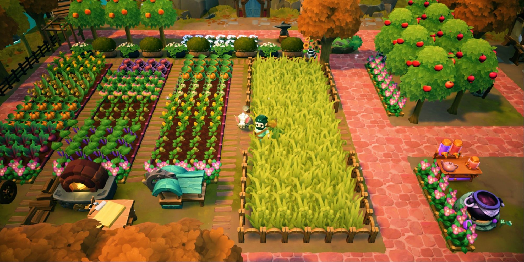 Fae Farm crops ready to be harvested